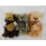 Charlie Bears - three Charlie Bears from the Minimo Collection to include Digit designed by