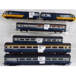 Model Railways - Hornby OO gauge Intercity 125 with four coaches,
