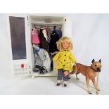 Sindy - a vintage 1960's Sindy Patch doll (Sindy's little sister) with dog,