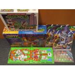 Bandai and others - Six Teenage Mutant Hero Turtle playsets comprising,