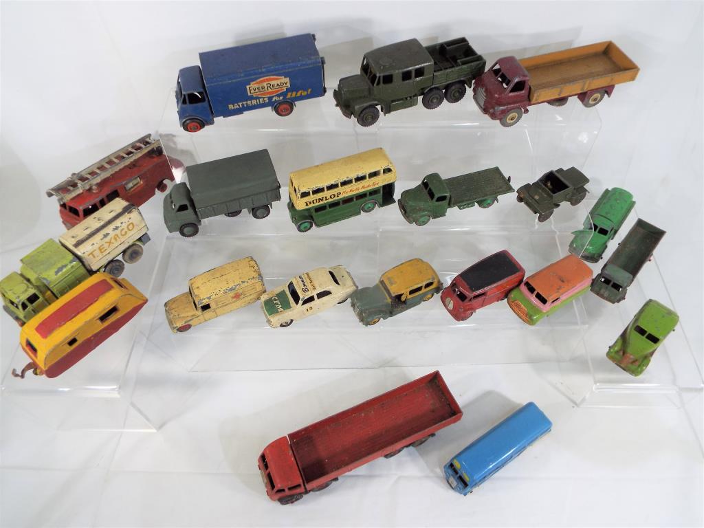 Dinky - a box containing approx 20 larger scale Dinky diecast vehicles,