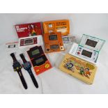 Game and Watch - a Mario's Cement Factory Nintendo digital hand held gaming console by Game and