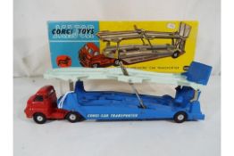 Corgi - A Corgi Major 'Carrimore' Car Transporter # 1101 with red cab,