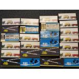 Model Railways - Twenty five boxed wagons in HO scale made by Piko Modellbahn,