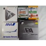 Herpa, Schabak and others - five boxed diecast airplanes 1:144 scale,