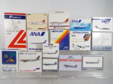 Schabak - sixteen boxed diecast airplanes 1:600 scale comprising 93841, 81657, 933888, 31324, 81121,