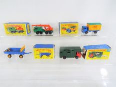 Matchbox - four diecast model motor vehicles by Matchbox, to include #40 Hay Trailer, #17 Horse Box,