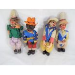 Ken Dodd's Diddy Men - a set of four early period Diddy Men marionettes,