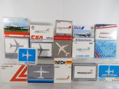 Schabak - sixteen boxed diecast airplanes 1:600 scale comprising 93360, 947564, 908374, 93315,