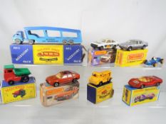 Matchbox - eight diecast vehicles, seven in original boxes and one unboxed,