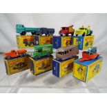 Matchbox - eight boxed diecast vehicles comprising #2, #9, #13 wreck truck, #13 Dodge wreck truck,