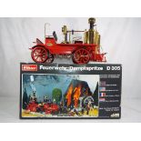 Wilesco - a steam fire engine model Feuer Wehr - Dampfspritze ref D305,