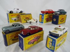 Matchbox - seven diecast vehicles in original boxes comprising #8, #19, #22, #33, #53 x 2 and #55,