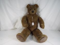 Bears - A large good quality Little Folk bear from the Tiverton Devon collection with necklace and
