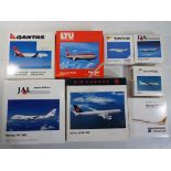 Herpa - eight boxed diecast airplanes in 1:500 scale comprising 508018, 501286, 511117, 511186,