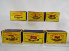 Matchbox Series - six boxed diecast commercial vehicles in original boxes comprising #6, #10, #28,