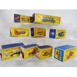 Matchbox Series - nine boxed diecast commercial vehicles in original boxes comprising #1 A2, #10,