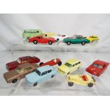 Lesney - fourteen unboxed diecast vehicles comprising #7, #8, #14, #22, #24, #25, #34, #39, #52,