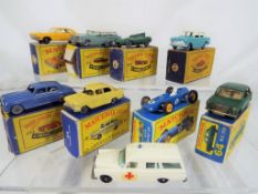 Matchbox - nine diecast vehicles, eight boxed and one unboxed comprising #20, #31, #41, #43, #44,