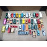 Diecast - Forty Five diecast model motor vehicles and accessories to include Matchbox and Dinky.