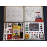 Tri/onic - Two electronic construction kits from the 1960's sets contain plug in resistors,