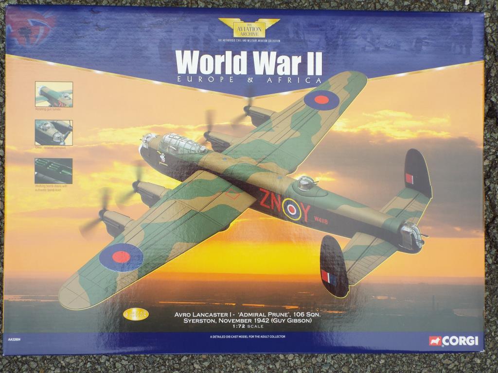 Corgi - One limited edition 1:72 scale aeroplane in original box a Avro Lancaster from WWII,