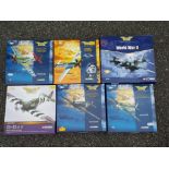 Corgi - Six boxed diecast aeroplanes in 1:72 scale from the Aviation Archive series comprising