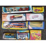 Corgi and Matchbox - Nine diecast vehicles in original boxes comprising 23801, 26401, 49902, 286,