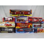 Diecast - Ten diecast model fire appliances in 1:72, 1:50 scales and similar to include Corgi,