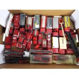 Diecast - A quantity of predominantly unboxed diecast and plastic models of fire appliances to