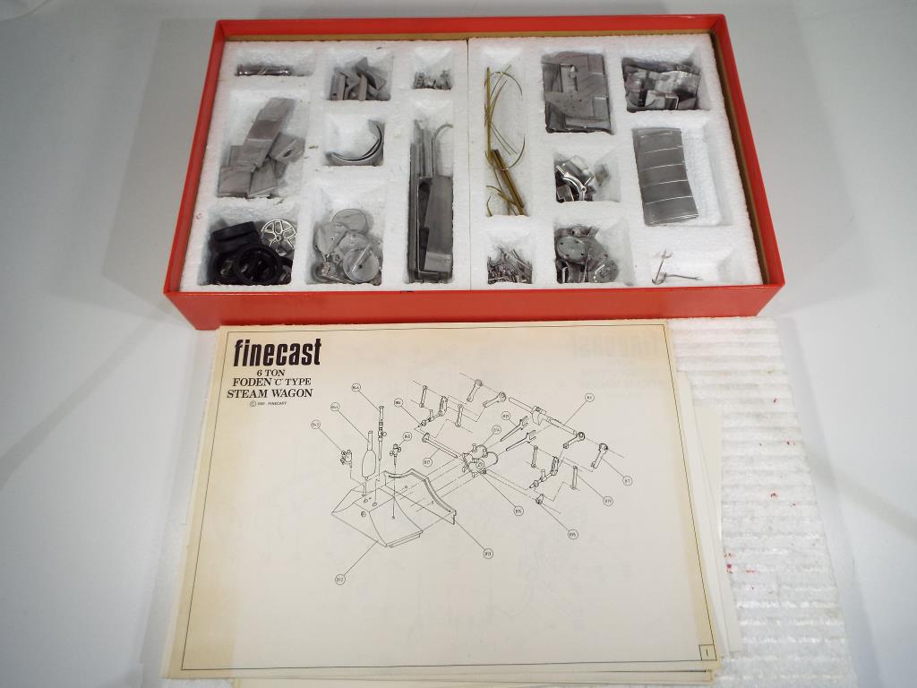 Foden Steam Wagon by Willis Finecast - a ⅜:1 foot scale metal kit box VG contents E but not checked - Image 2 of 2