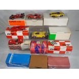 Tameo, Western Models and others - twelve white metal kits of Ferraris some assembled, boxes G,