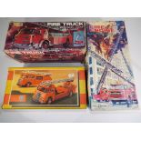Clifford Toys and Arnold plus other - Three vintage battery operated fire engines comprising
