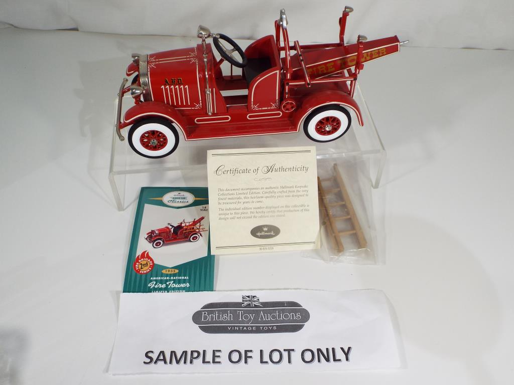 Solido and Hallmark - Three 1:18 scale diecast vehicles in original boxes comprising Solido # 8026 - Image 2 of 2