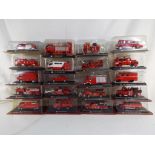 Diecast - Twenty diecast models of fire appliances from the del Prado Fire Engines of the World