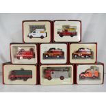 Corgi - Eight diecast models of fire vehicles from the Corgi Nine Double Nine series,