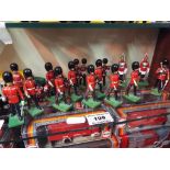 Britains diecast metal soldiers - 19 guardsmen, excellent This lot MUST be paid for and collected,