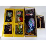 Pelham Puppets - four vintage boxed Pelham Puppets to include SL Wolf, SL Frog, SL Witch and Poodle,