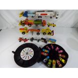 Diecast - a quantity of unboxed diecast model motor vehicles to include Dinky,