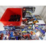 Lego - a box containing a quantity of Lego and Lego Technic to include a box set No.