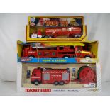 Lot to include a Remco Heavy Metal Hook and Ladder fire engine # 11331,