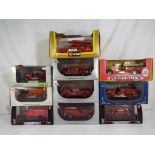 Diecast - Ten diecast models of fire appliances in 1:43 scale,