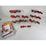 Preiser - A quantity of HO scale Preiser model Fire Appliance vehicles in E to NM condition with