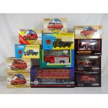 Corgi - Twelve diecast model fire appliances by Corgi to include 9 Double 9, Corgi Classics,