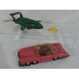 Dinky - two unboxed playworn diecast models by Dinky Toys to include Lady Penelope's FAB 1 and