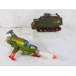 Dinky - two unboxed and playworn diecast models by Dinky Toys to include Shado 2 (with missile) and