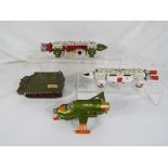 Dinky - four unboxed Dinky toy diecast models to include Shado 2,