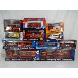 Diecast - Eleven diecast models of fire appliances in 1:48, 1:72 scales and similar,