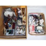 Dolls house furniture - Two boxes containing a large quantity of good quality dolls house