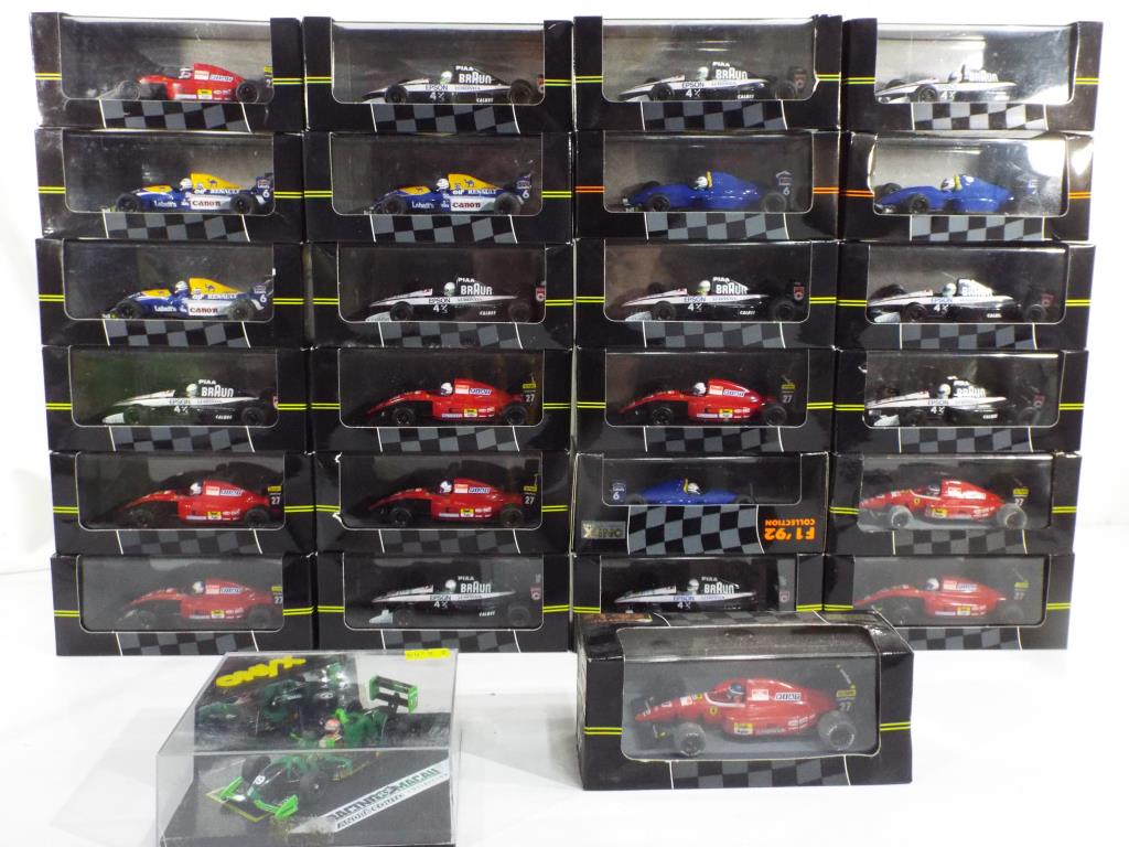 Onyx - 26 Formula 1 racing cars in 1:43 scale all in original boxes, mint condition, boxes e.